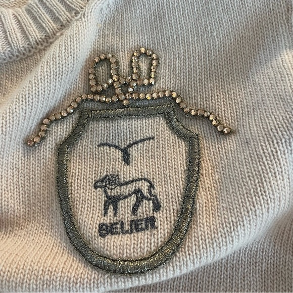 LE LION x Anthropologie Zodiac Aries Merino Wool crest Sweater 20198 - Picture 3 of 10